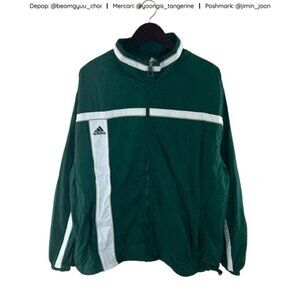 Unisex vintage green Adidas track jacket